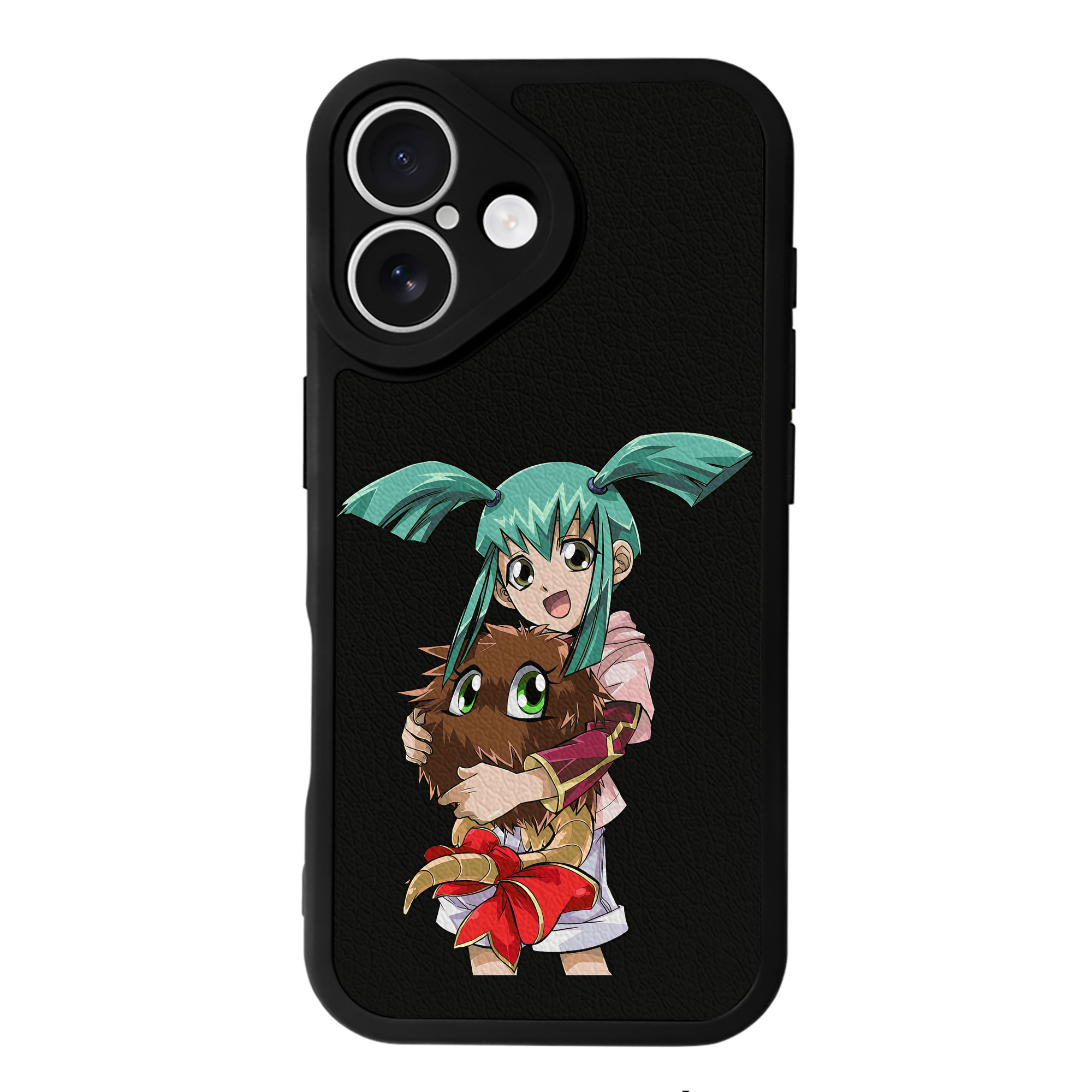 （画像用） 遊☆戯☆王 Yu-Gi-Oh! 【iPhone 16シリーズ対応】シリコンスマホケース（レザー調） 材質：シリコン